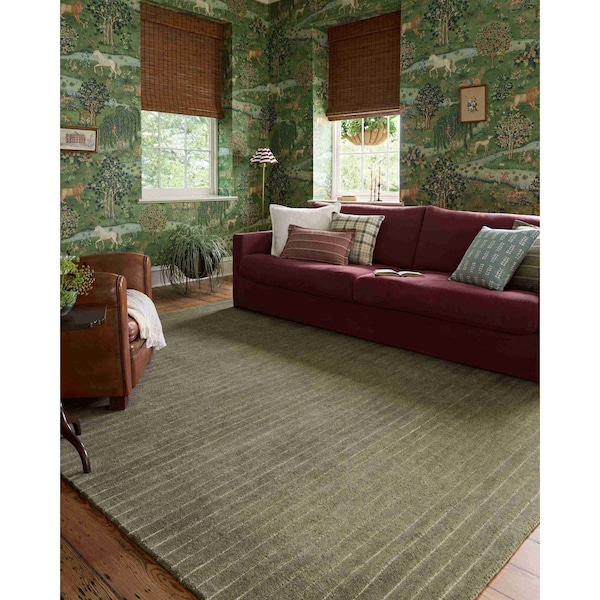 Henry HEY-01 Olive/Ivory Rug